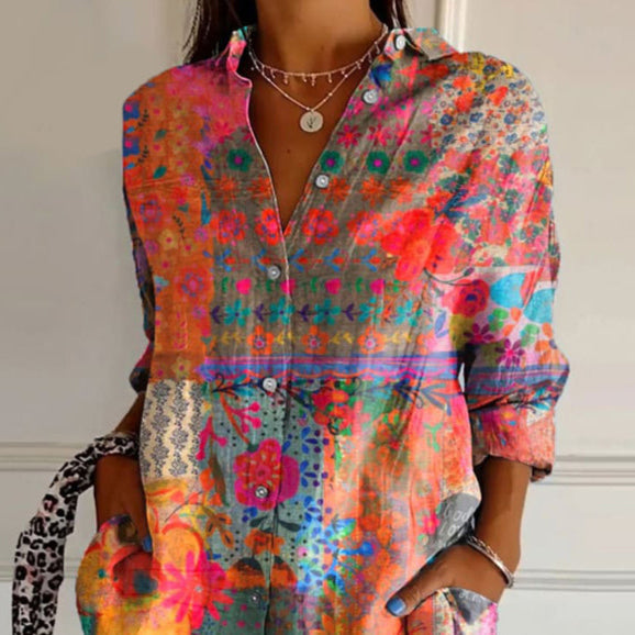 Echoarchiv | Elegante Blumenmuster Bluse