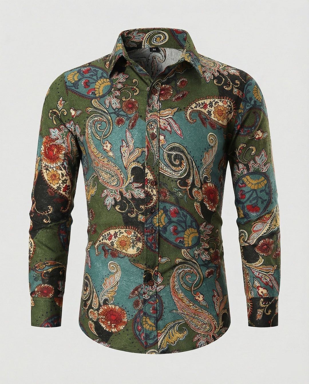 Herren Langarmhemd mit Paisleymuster | Echoarchiv