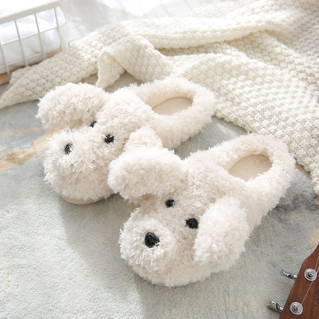 Flauschige Tierpantoffeln