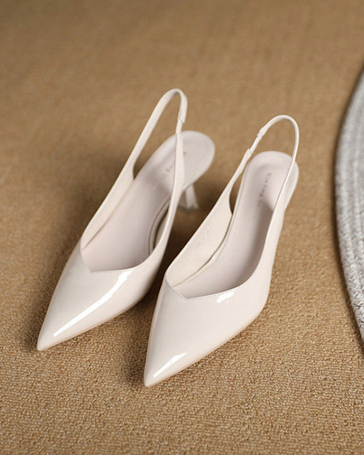 Echoarchiv | Einfarbige, Temperamentvolle High Heels mit Spitzer Zehenpartie