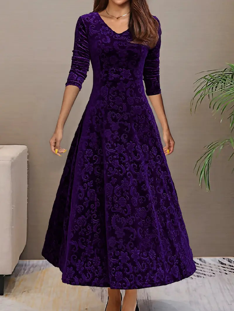 Figurschmeichelndes Ausgestelltes Kleid
