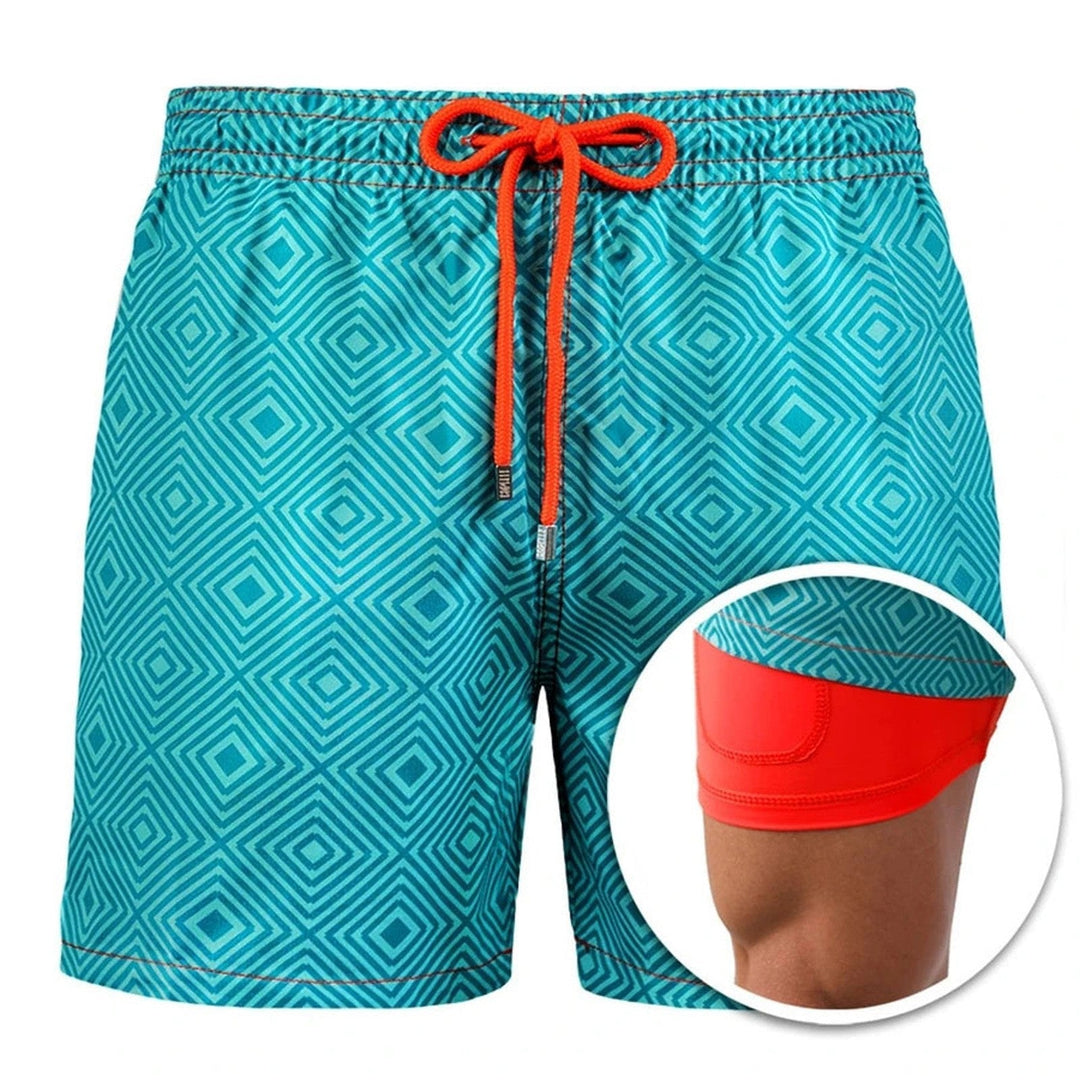 Echoarchiv | Doppellagige Strandshorts für Herren
