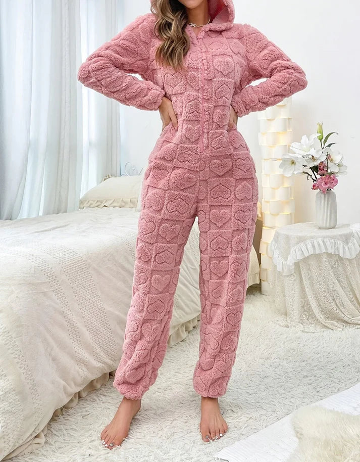 Echoarchiv | Frauen Flauschiger Nacht Jumpsuit