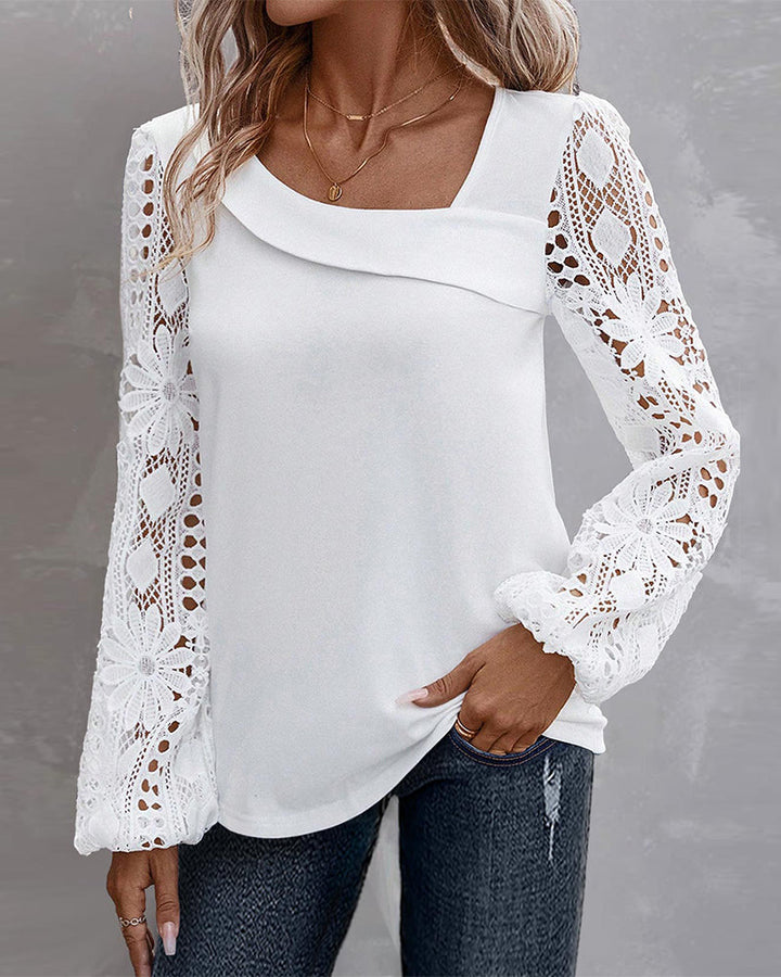 Echoarchiv | Bluse mit Spitze
