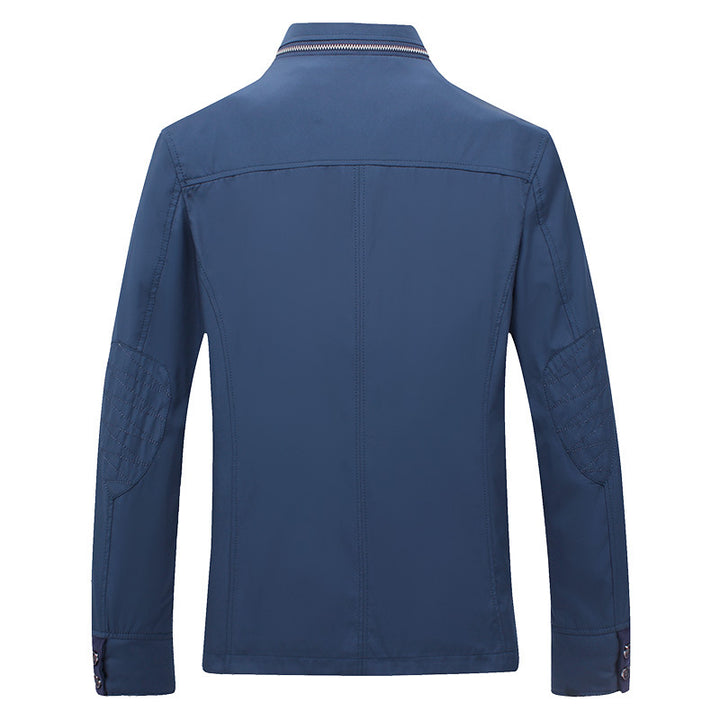 Herren elegante Freizeitjacke mit kontrastierenden Details Echoarchiv