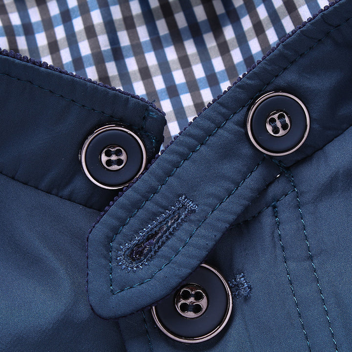 Herren elegante Freizeitjacke mit kontrastierenden Details Echoarchiv