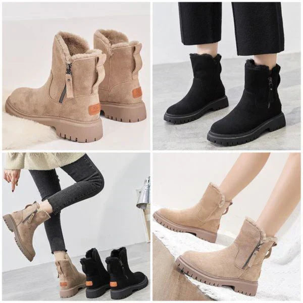 Echoarchiv | Damen Gefütterte Winter-Stiefeletten mit Reißverschluss