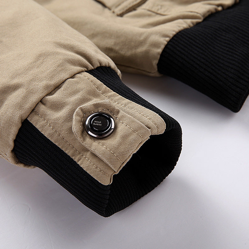 Herren modische Freizeitjacke mit vielseitigen Taschen Echoarchiv