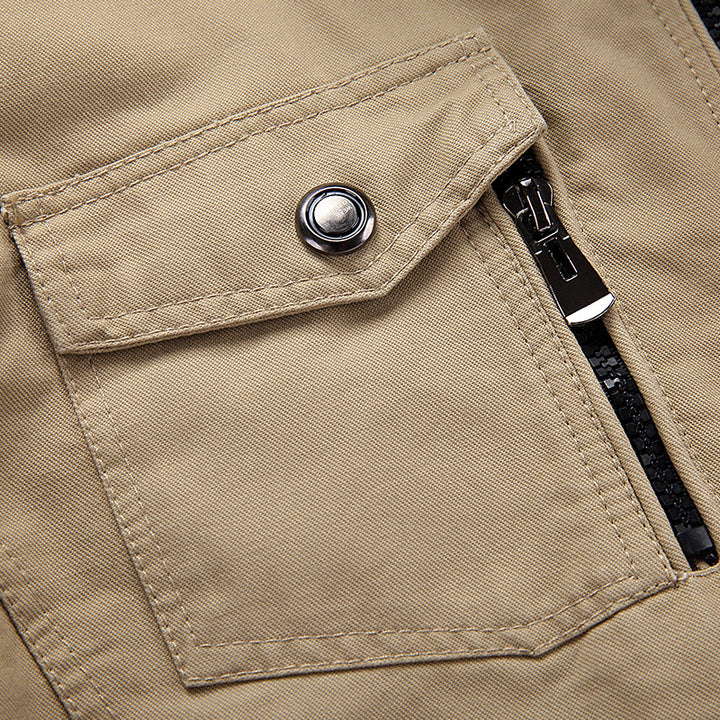 Herren modische Freizeitjacke mit vielseitigen Taschen Echoarchiv