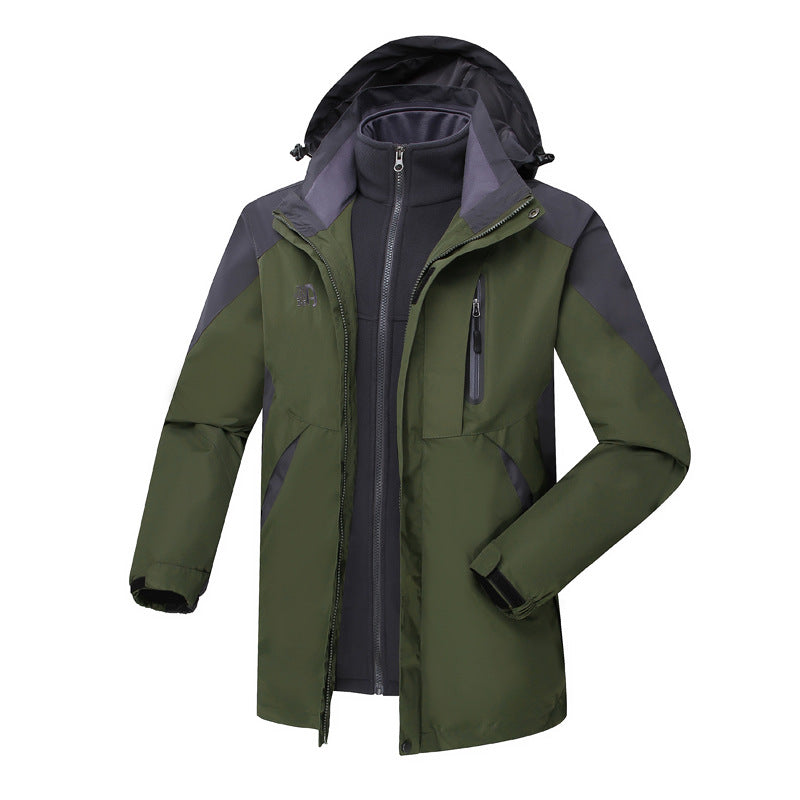 Women's three-in-one waterproof insulated hooded ski jacket with removable fleece liner – Auréline