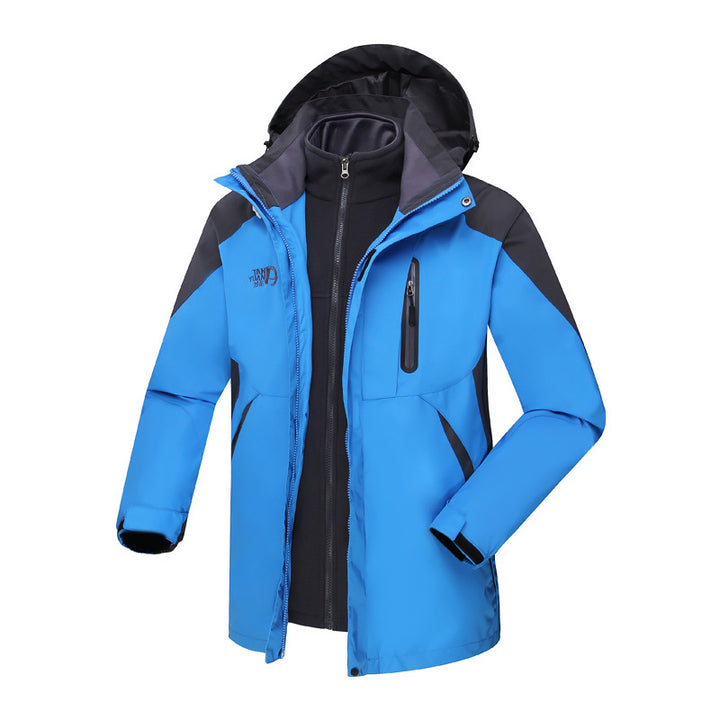 Women's three-in-one waterproof insulated hooded ski jacket with removable fleece liner – Auréline