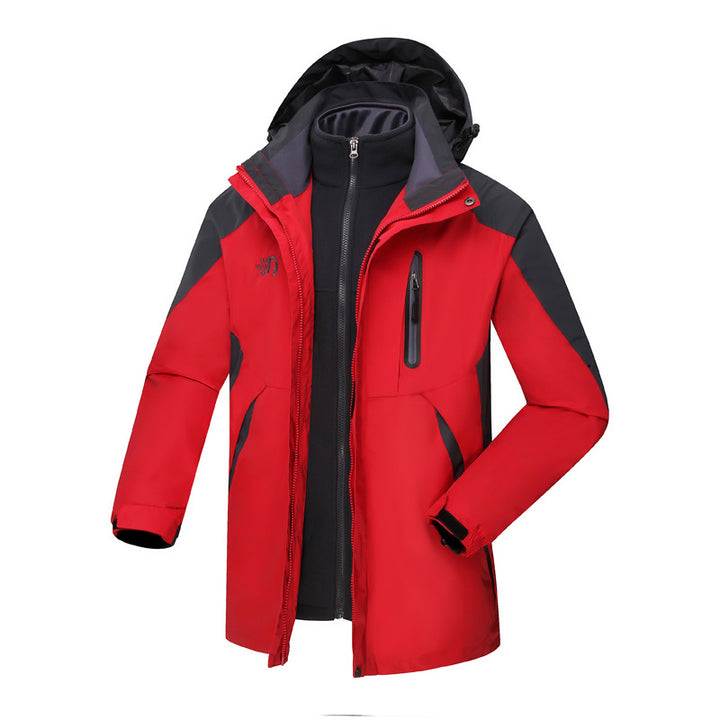 Women's three-in-one waterproof insulated hooded ski jacket with removable fleece liner – Auréline