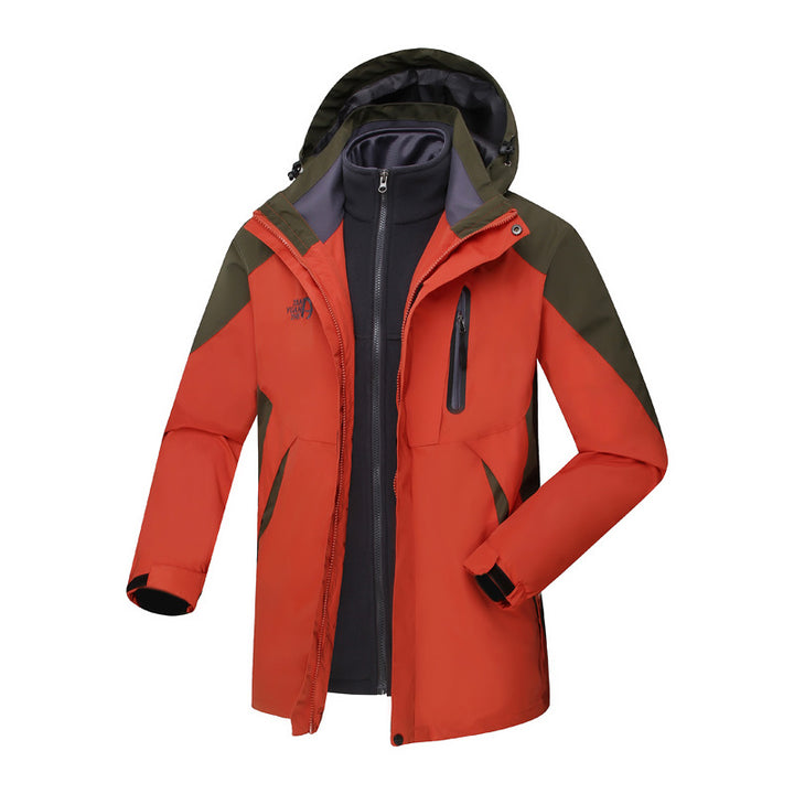 Women's three-in-one waterproof insulated hooded ski jacket with removable fleece liner – Auréline