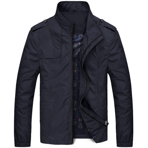 Herren Leichter Fieldblouson im Slim-Fit mit Stehkragen und Schulterklappen Echoarchiv