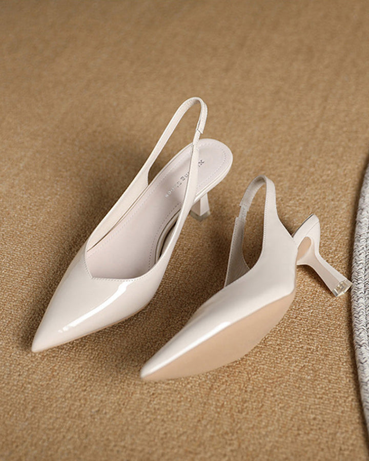 Echoarchiv | Einfarbige, Temperamentvolle High Heels mit Spitzer Zehenpartie
