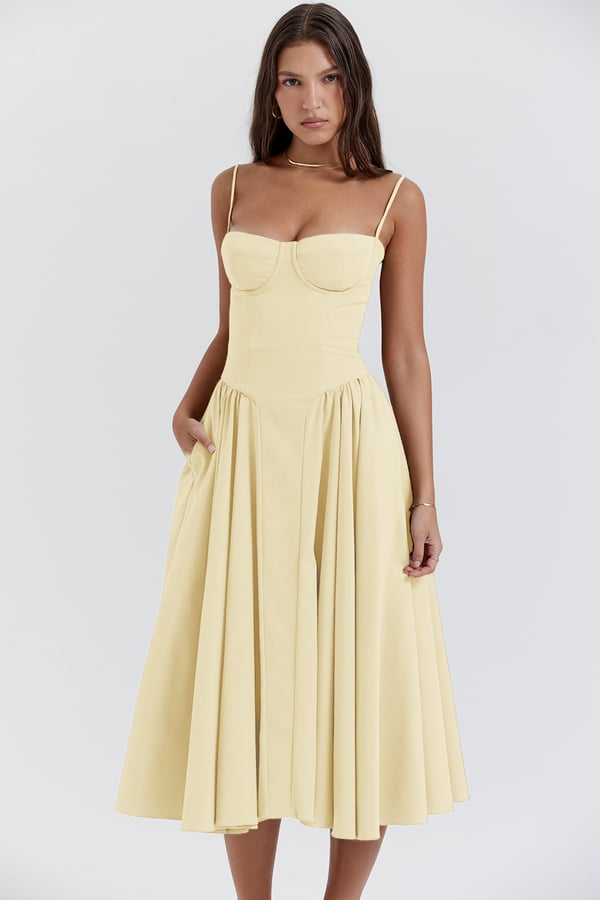 Echoarchiv | Midikleid In Korsettform