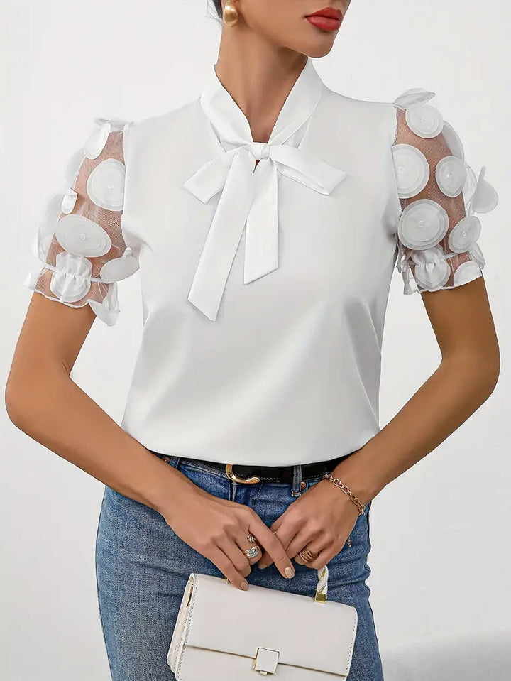 Echoarchiv | Bluse mit Transparenten Puffärmeln