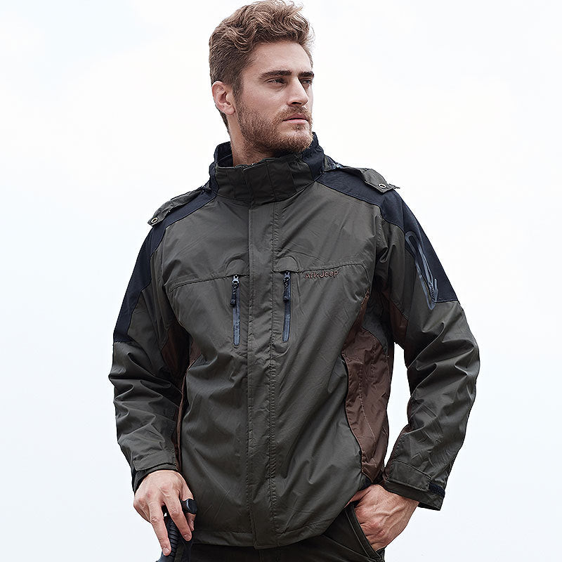Herren wasserfeste Outdoor-Jacke mit atmungsaktiven Einsätzen Echoarchiv
