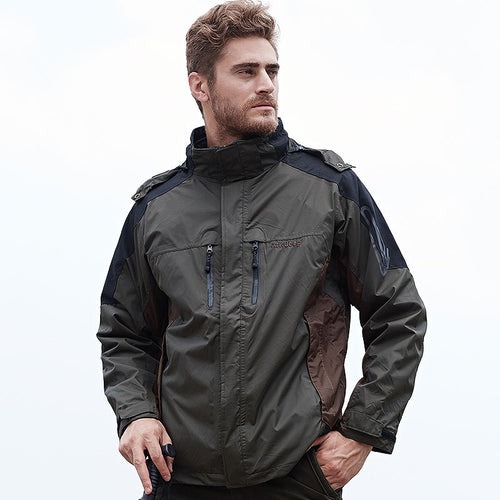 Herren wasserfeste Outdoor-Jacke mit atmungsaktiven Einsätzen Echoarchiv