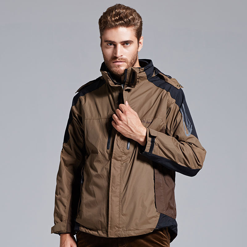 Herren wasserfeste Outdoor-Jacke mit atmungsaktiven Einsätzen Echoarchiv