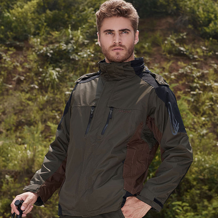 Herren wasserfeste Outdoor-Jacke mit atmungsaktiven Einsätzen Echoarchiv