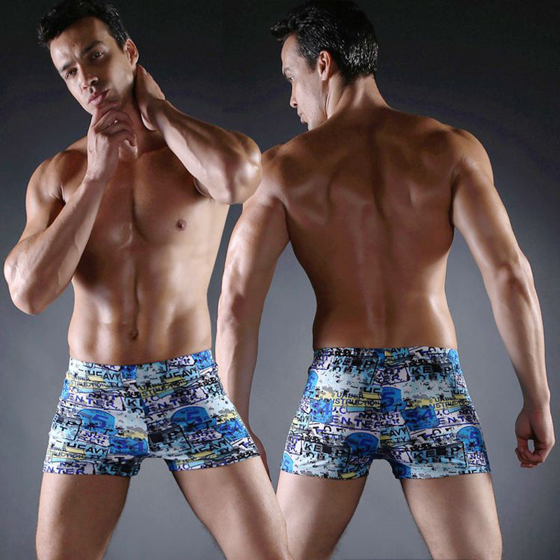 Herren Schwimmshorts mit buntem Muster Echo Archiv