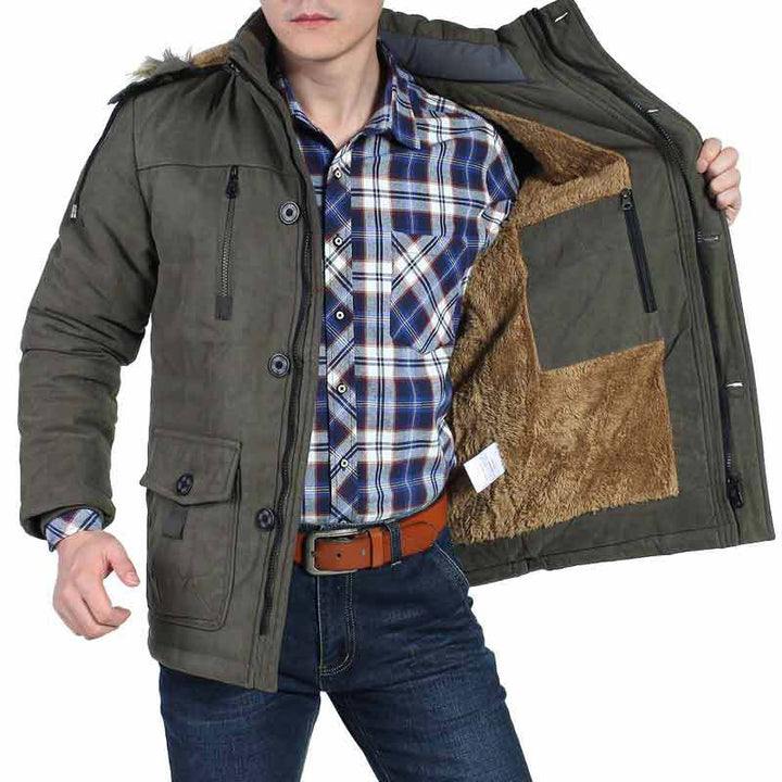 Herren Komfortable Winterparka Echo Archiv