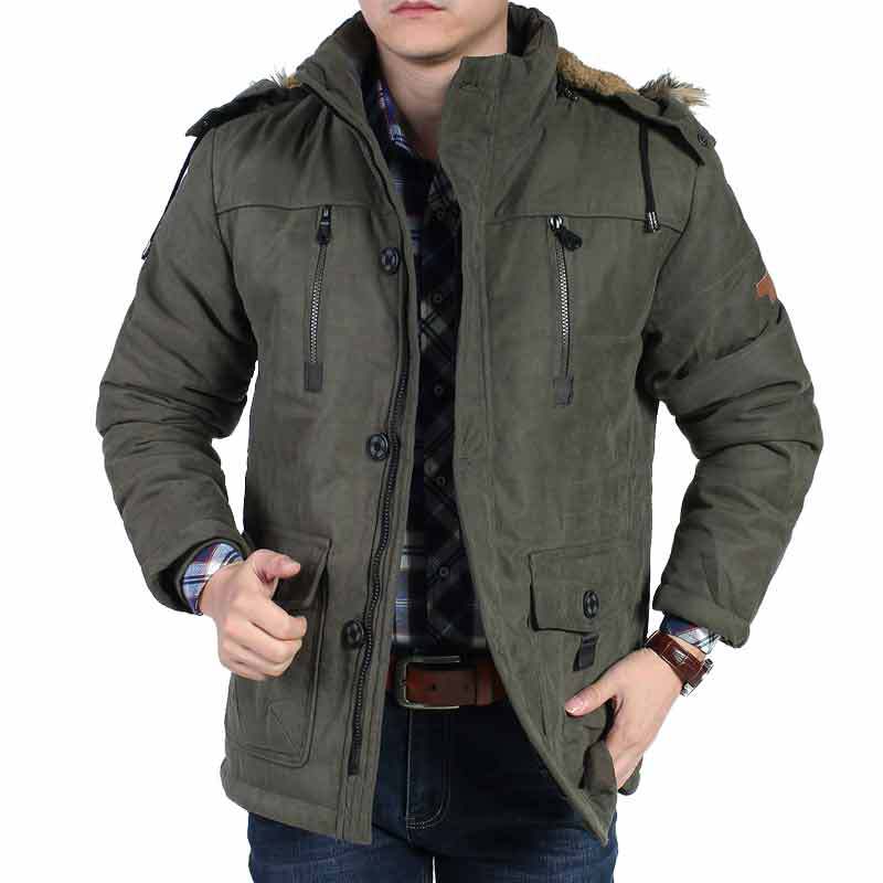 Herren Komfortable Winterparka Echo Archiv
