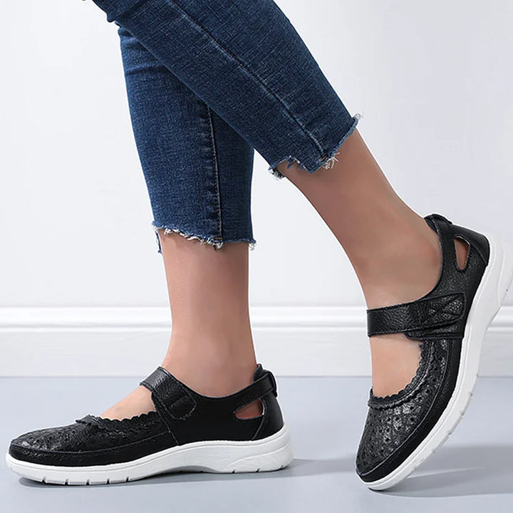 Echoarchiv | Orthopädische Komfortschuhe Aus Weißem Leder für Damen