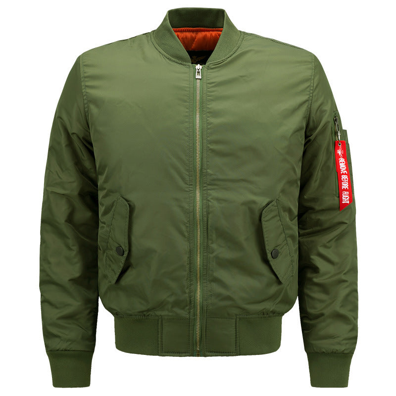 Männers  glänzende Mikro-Schalen Stehkragen Bomberjacke mit Ärmeltasche mit Reißverschluss und Druckknopfklappen Taschen Echo Archiv