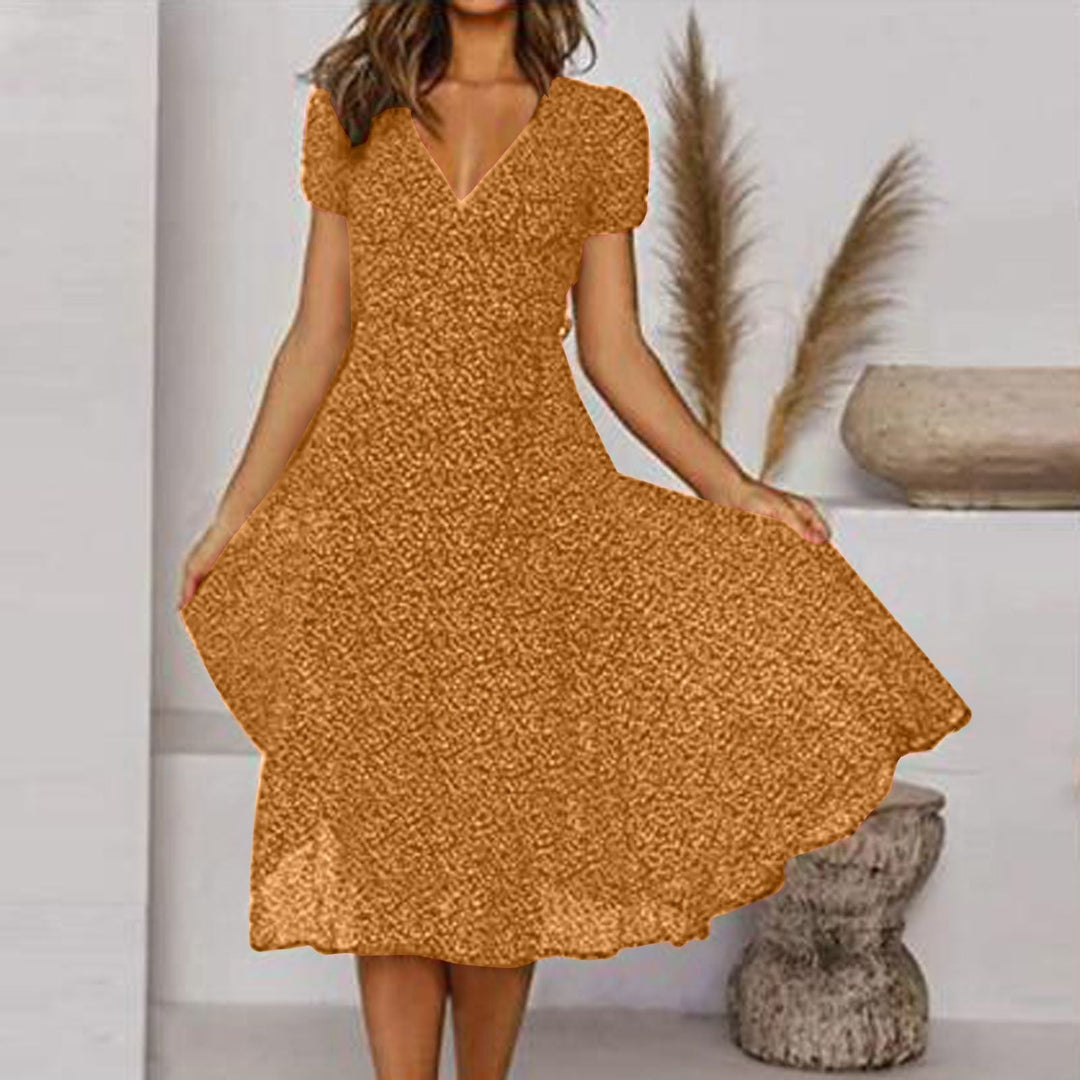 Bequemes Freizeit-Midikleid – Élara