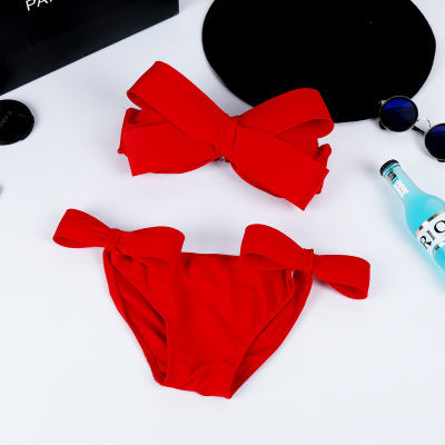 Damen Bandeau Bikini mit auffälligen Schleifen Echo Archiv