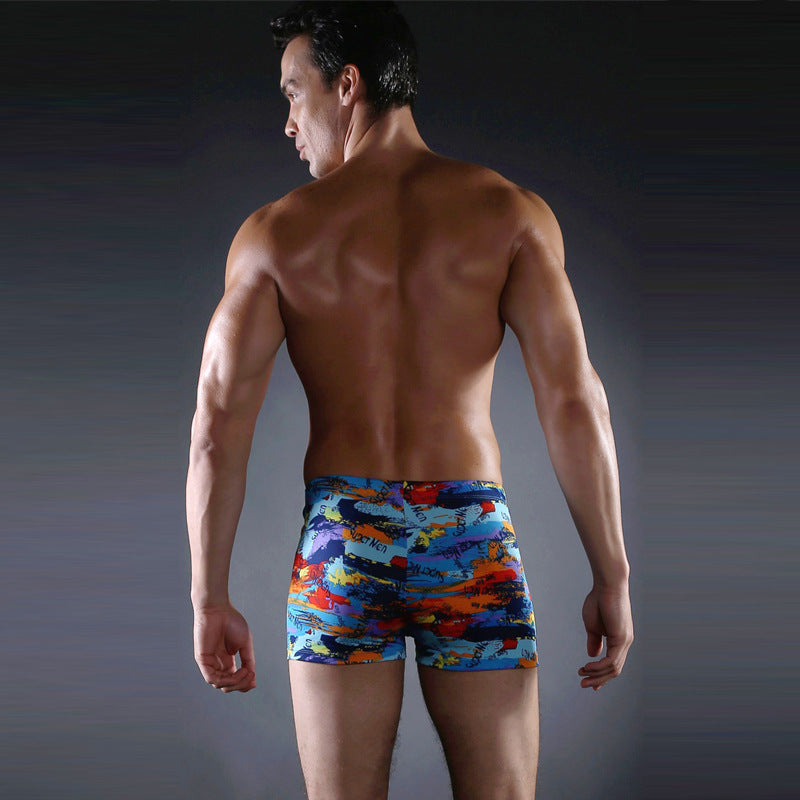 Herren Schwimmshorts mit buntem Mosaikdesign Echo Archiv
