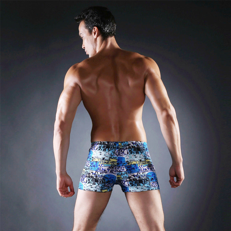 Herren Schwimmshorts mit kreativem Abstract-Muster Echo Archiv