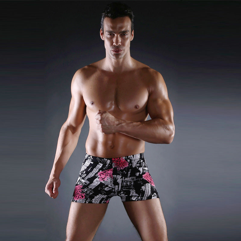 Herren Badeshorts mit modernem Musterdruck Echo Archiv