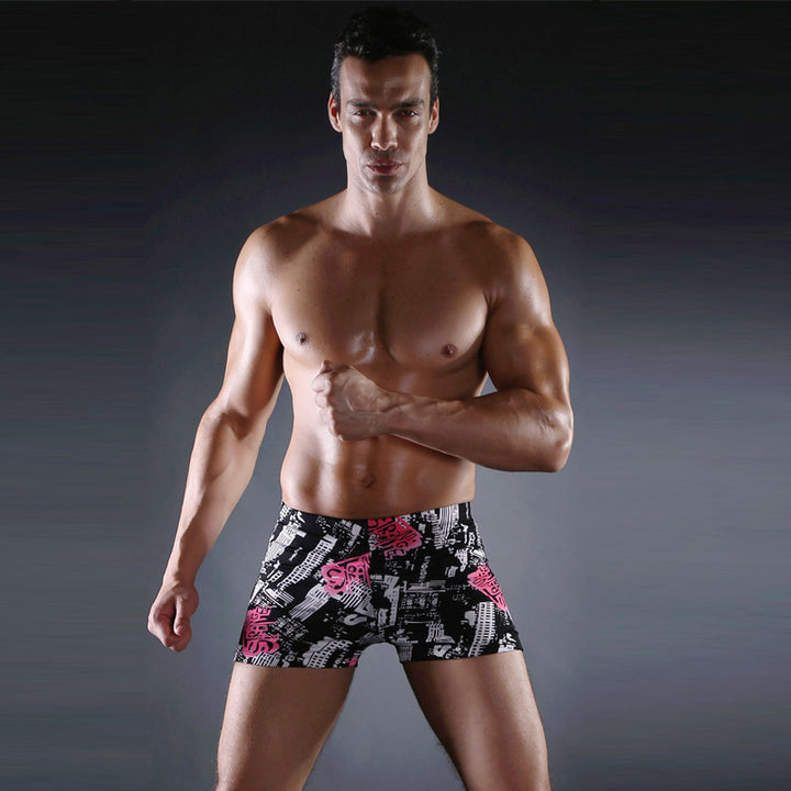 Herren Badeshorts mit modernem Musterdruck Echo Archiv