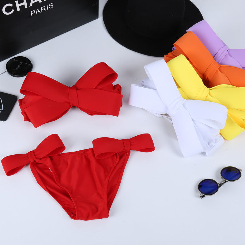 Damen Bandeau Bikini mit auffälligen Schleifen Echo Archiv