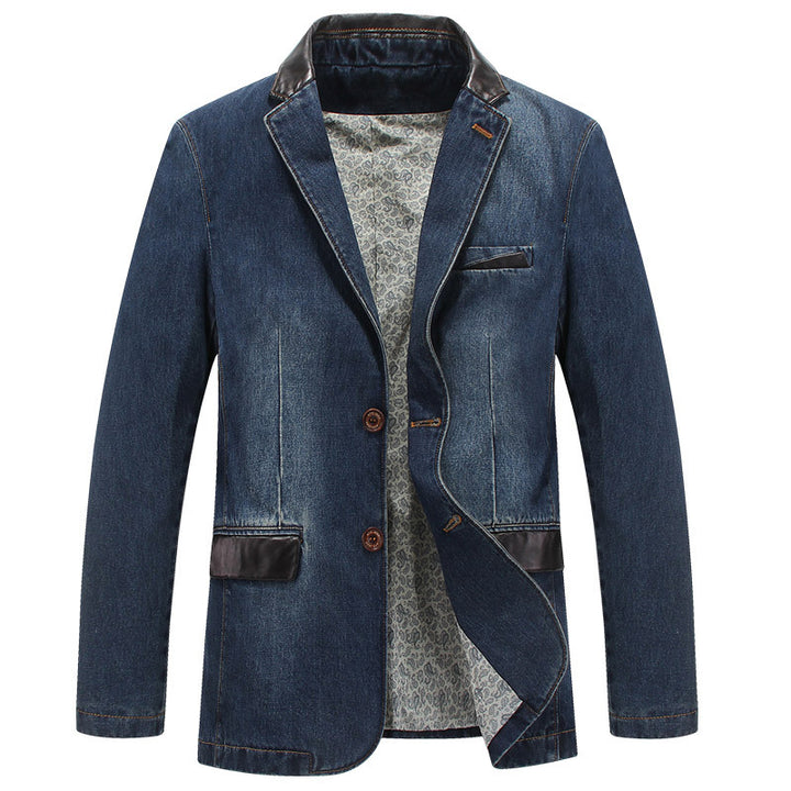 Herren Modischer Denim Blazer Echo Archiv
