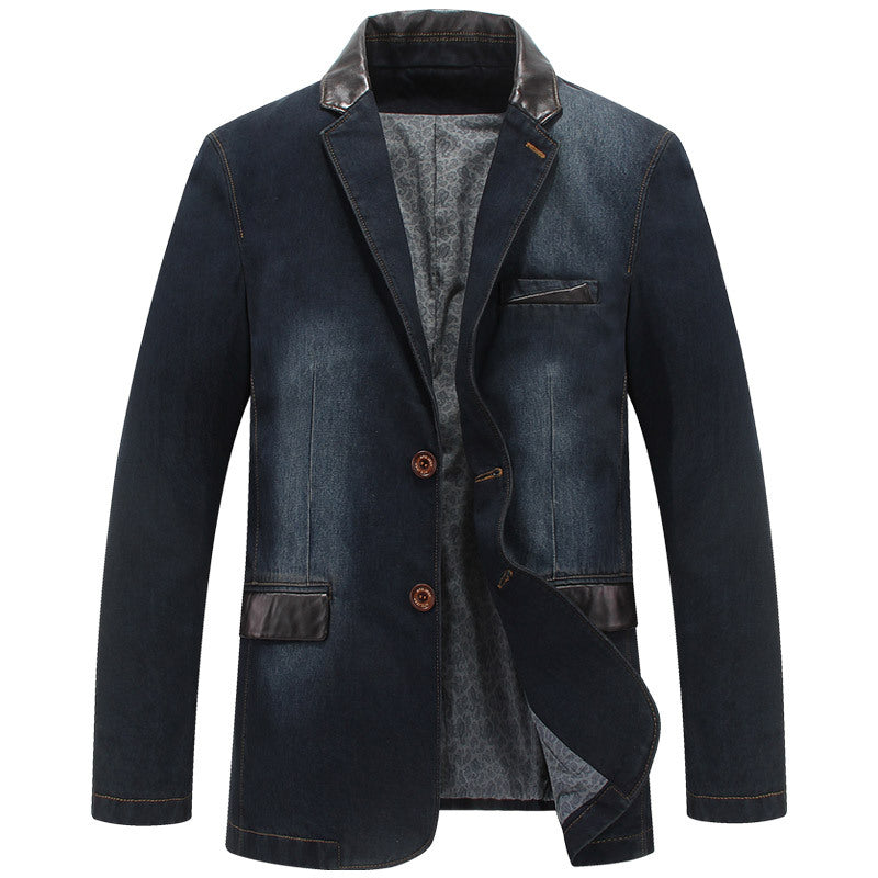 Herren Modischer Denim Blazer Echo Archiv