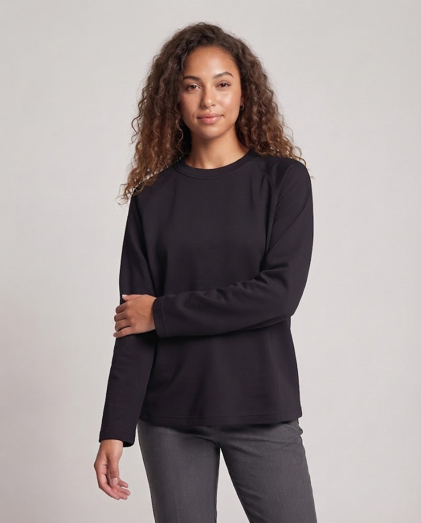 Damen Bequemer lässiger Sweatshirt mit Raglanärmeln Echo Archiv