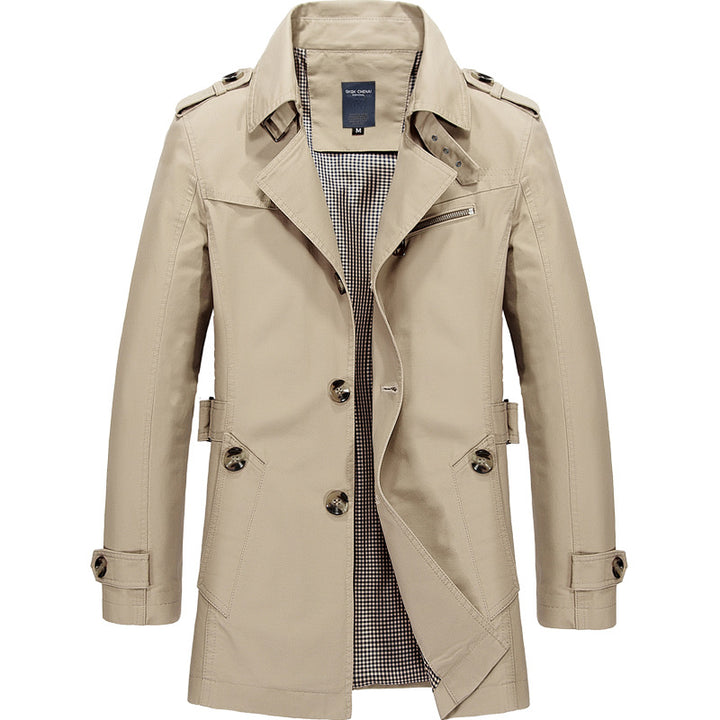 Herren Modische Trenchcoat Jacke Echo Archiv