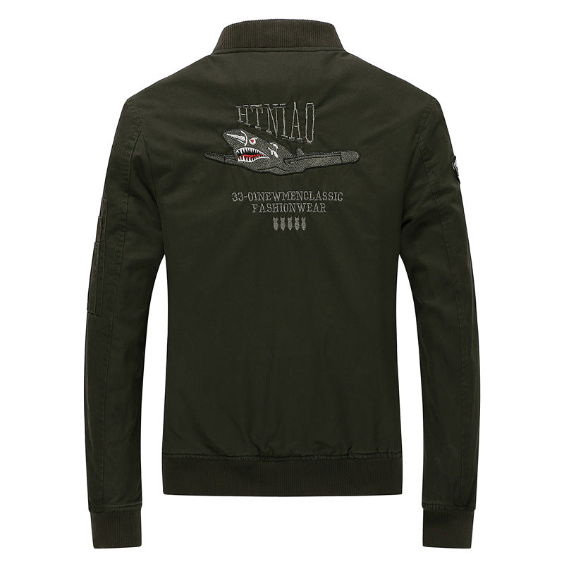Herren moderne Utility-Jacke mit aufwendigen Stickereien Echoarchiv