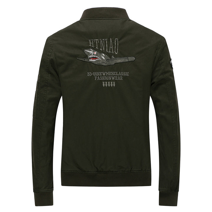 Herren moderne Utility-Jacke mit aufwendigen Stickereien Echoarchiv