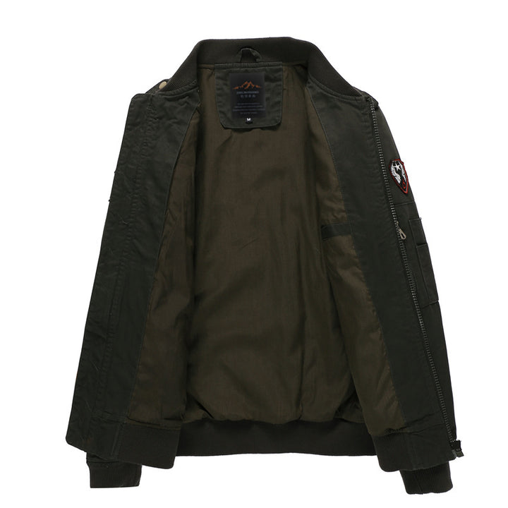 Herren moderne Utility-Jacke mit aufwendigen Stickereien Echoarchiv