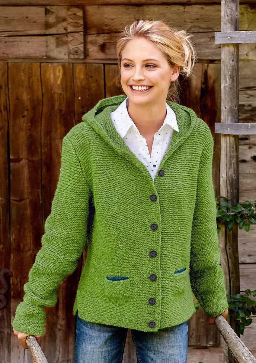Echoarchiv | Stilvolles Strickjacke mit Kapuze