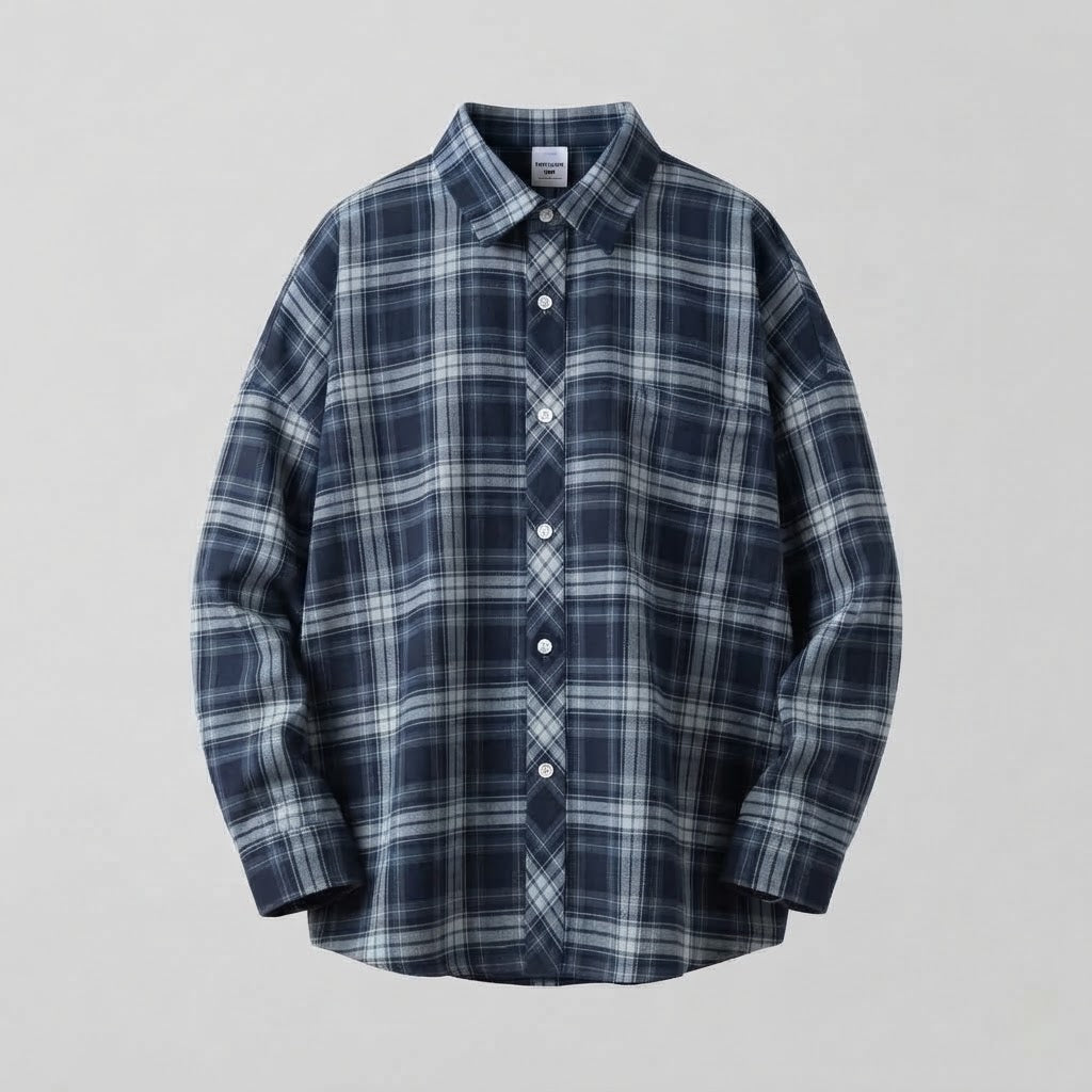 Damen Casual Kariert Kurzarmshirt Echoarchiv