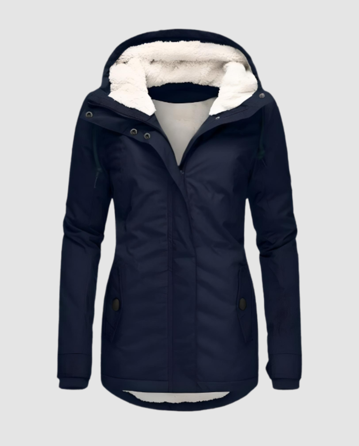 Lange Gefütterte Winterjacke Damen | Echoarchiv