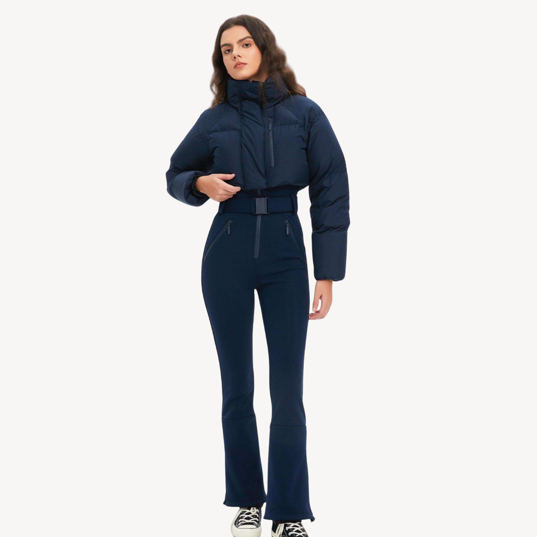 Echoarchiv | Damen Daunenjacke mit Gürtelhose