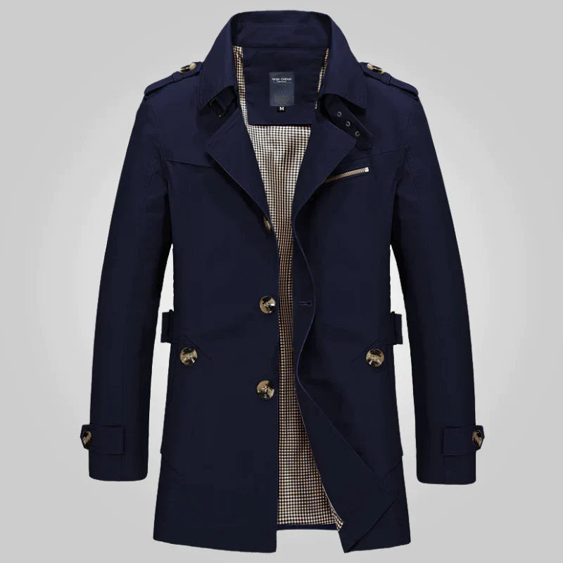 Echoarchiv | Klassischer Langer Trenchcoat