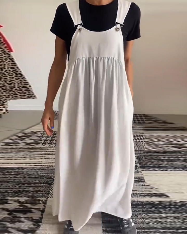 Echoarchiv | Kleid Lässig Einfarbig Hosenträger